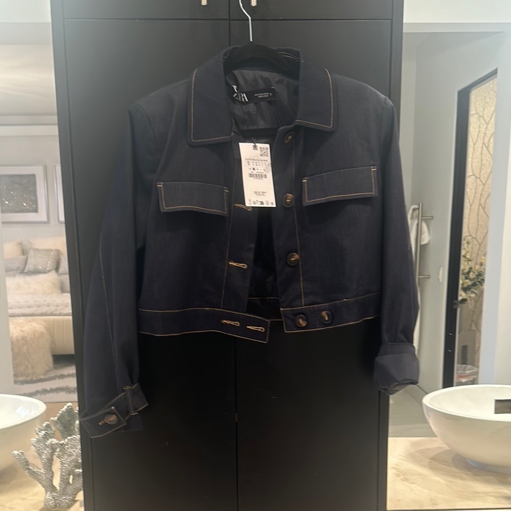 Zara Dark Blue Denim Jacket
